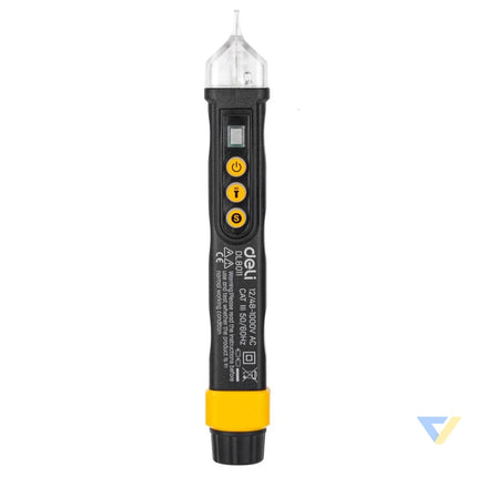 Non contact voltage tester Deli Tools EDL8011 12/48 1000V AC (black) Measuring tools