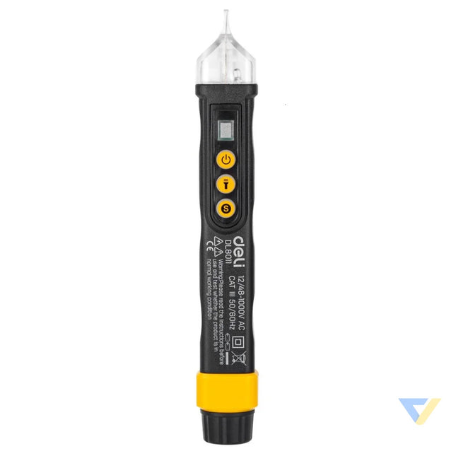 Non contact voltage tester Deli Tools EDL8011 12/48 1000V AC (black) Measuring tools