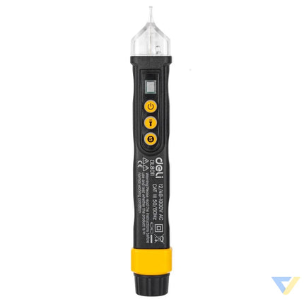 Non contact voltage tester Deli Tools EDL8011 12/48 1000V AC (black) Measuring tools