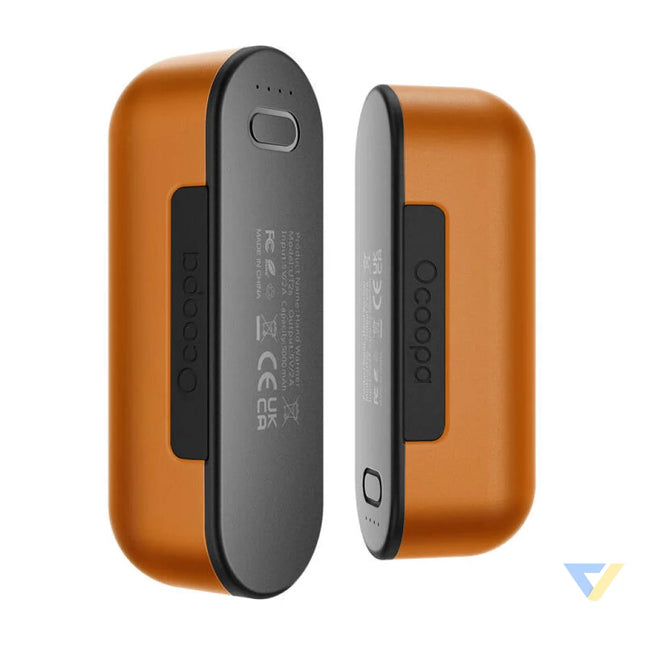 Ocoopa UT2s 2x5000 mAh hand warmer with powerbank function USB C orange Hand warmers