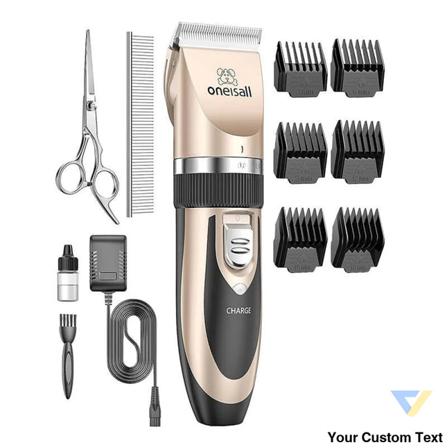 Oneisall P2 Pet Trimmer / Clippers + Scissors + Comb Set (Gold) Animal care