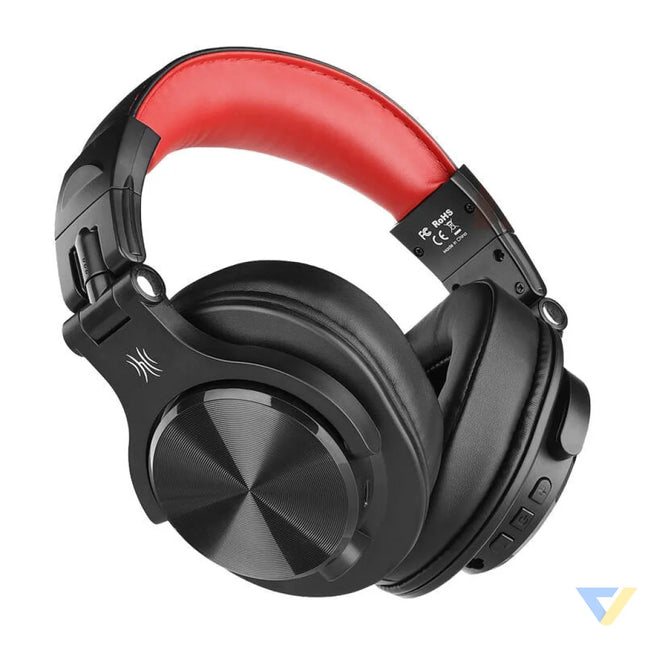 Oneodio Fusion A70 Wireless Headphones (Black and Red) Over ear