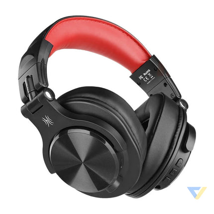 Oneodio Fusion A70 Wireless Headphones (Black and Red) Over ear