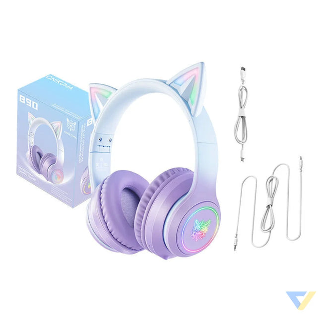 ONIKUMA B90 Gaming headset (Blue/Purple) Over ear