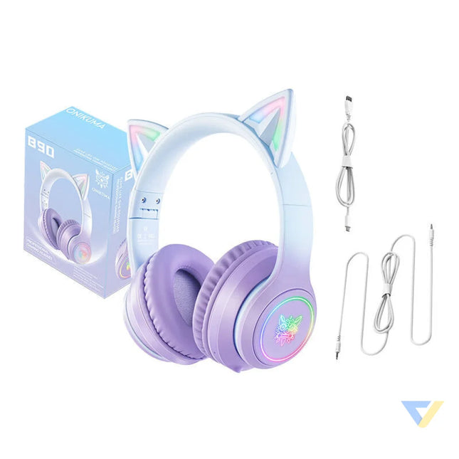 ONIKUMA B90 Gaming headset (Blue/Purple) Over ear