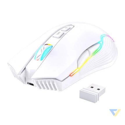 Onikuma CW905 White Wireless Gaming Mouse Wireless