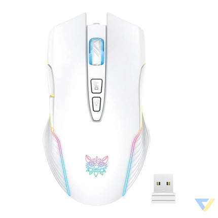 Onikuma CW905 White Wireless Gaming Mouse Wireless