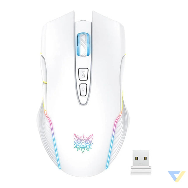 Onikuma CW905 White Wireless Gaming Mouse Wireless