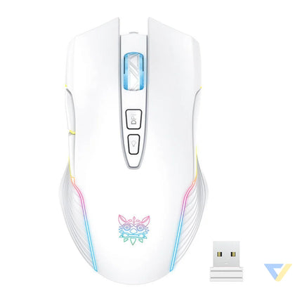 Onikuma CW905 White Wireless Gaming Mouse Wireless