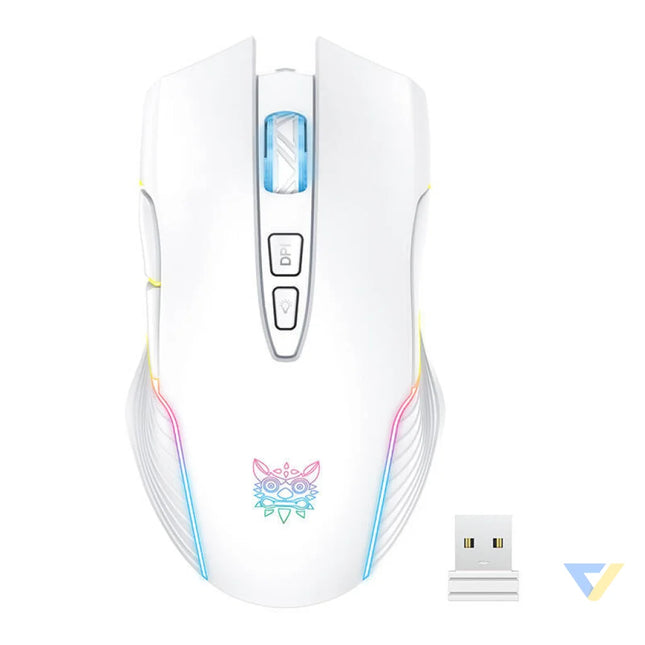 Onikuma CW905 White Wireless Gaming Mouse Wireless
