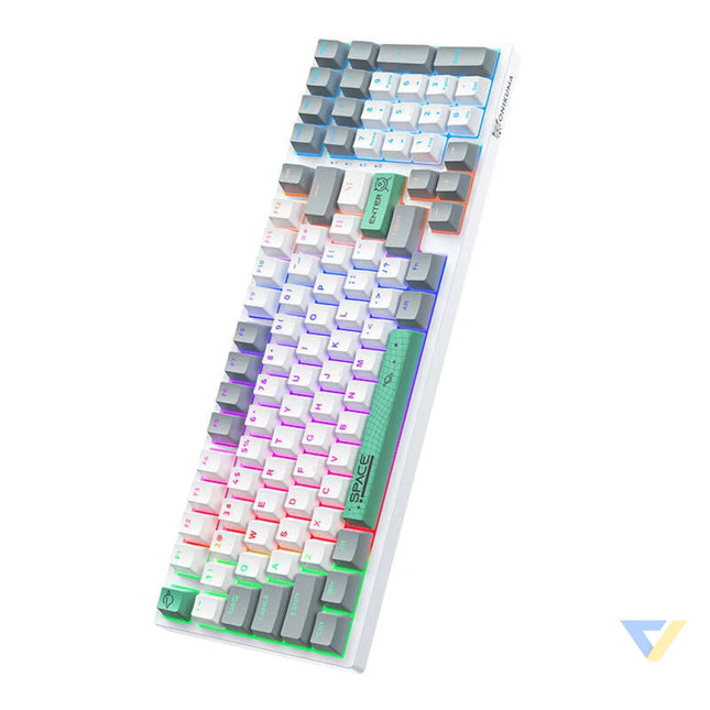 ONIKUMA G38 98 Keys USB Wired Mechanical Keyboard White Mice keyboards