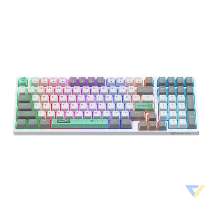 ONIKUMA G38 98 Keys USB Wired Mechanical Keyboard White Mice keyboards