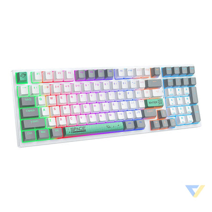 ONIKUMA G38 98 Keys USB Wired Mechanical Keyboard White Mice keyboards