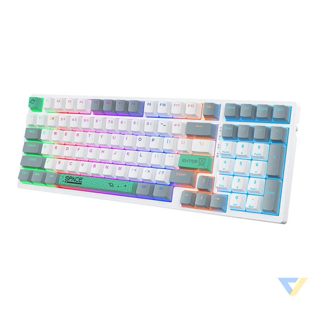 ONIKUMA G38 98 Keys USB Wired Mechanical Keyboard White Mice keyboards