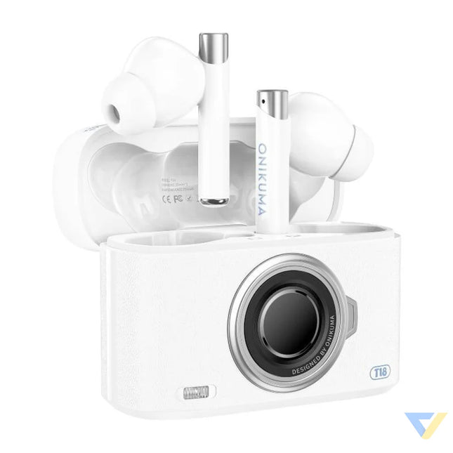 ONIKUMA T18 Bluetooth In Ear Earphones White TWS