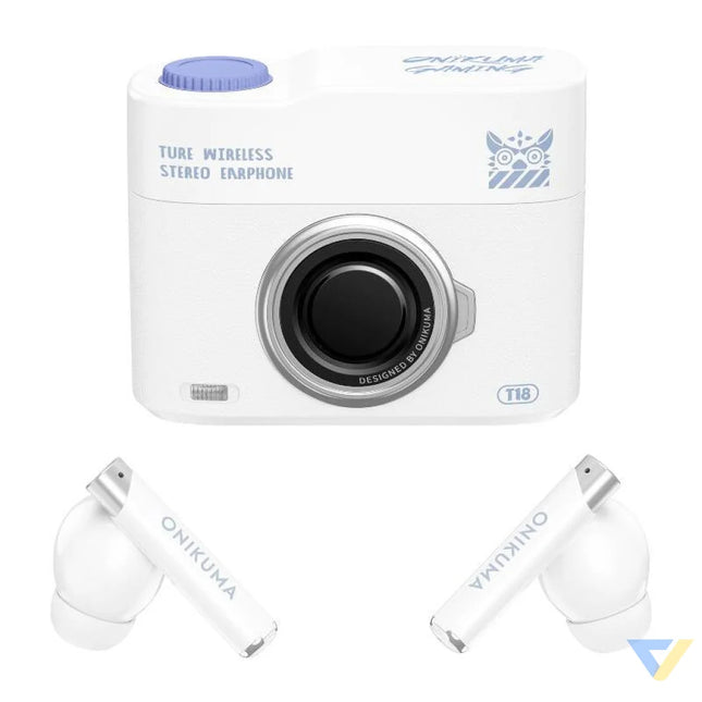 ONIKUMA T18 Bluetooth In Ear Earphones White TWS