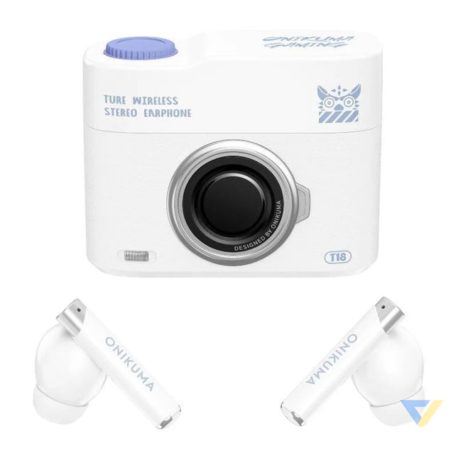ONIKUMA T18 Bluetooth In Ear Earphones White TWS