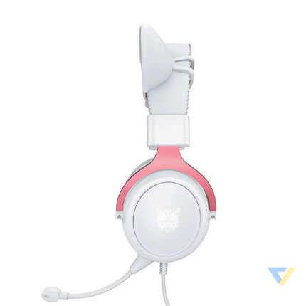 ONIKUMA X10 White/Pink/Cat Ears Gaming Headphones Wired