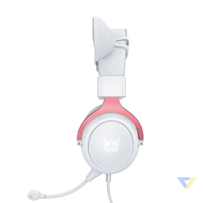 ONIKUMA X10 White/Pink/Cat Ears Gaming Headphones Wired