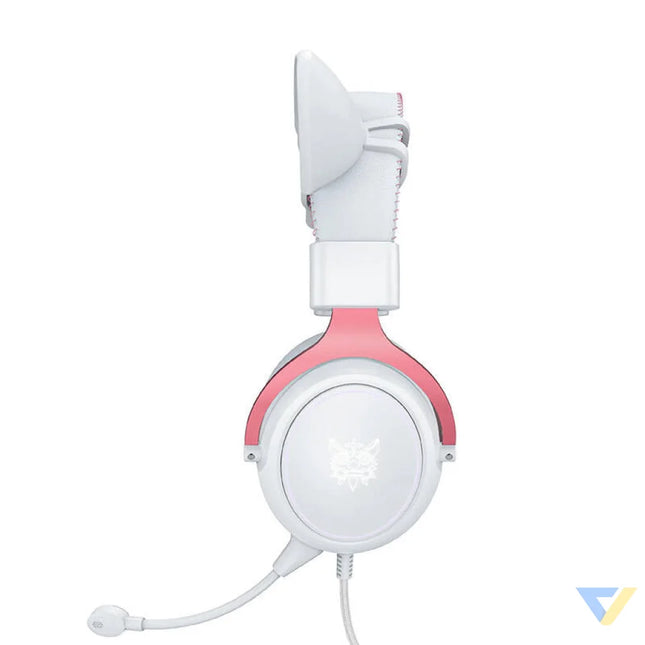 ONIKUMA X10 White/Pink/Cat Ears Gaming Headphones Wired