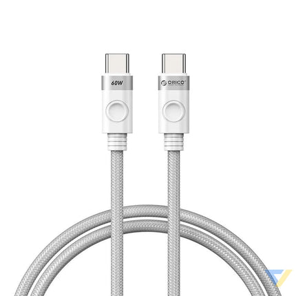 Orico 60W USB C to USB C charging cable (white) USB C to USB C