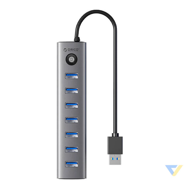 Orico CL7U USB C to 7x USB 3.0 Hub Adapter (gray) Hubs