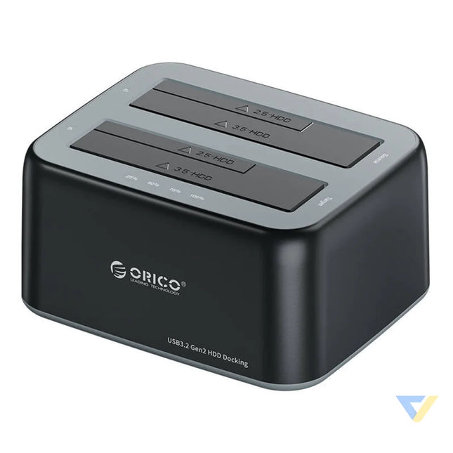 Orico docking station for 2.5’’ / 3.5’’ HDD / SSD 5Gbps USB A to USB B with cloning function (black) Docking stations