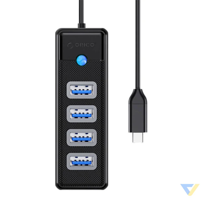 Orico HUB USB C to 4x USB 3.0 5Gbps 0,15m Black Hubs