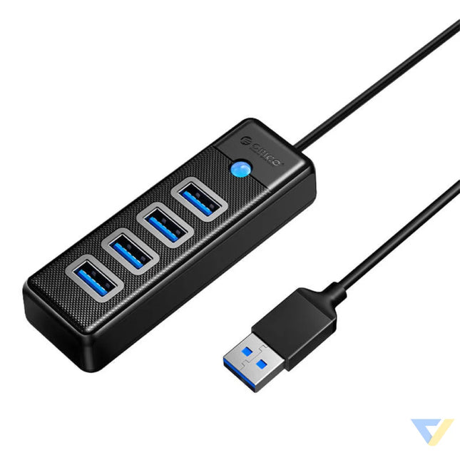 Orico Hub USB to 4x USB 3.0 5 Gbps 0.15m (Black) Hubs
