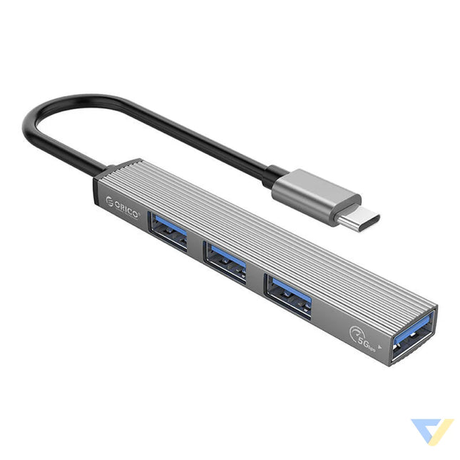 Orico USB C to USB 3.0 + 3x USB 2.0 Hub Adapter (gray) Hubs