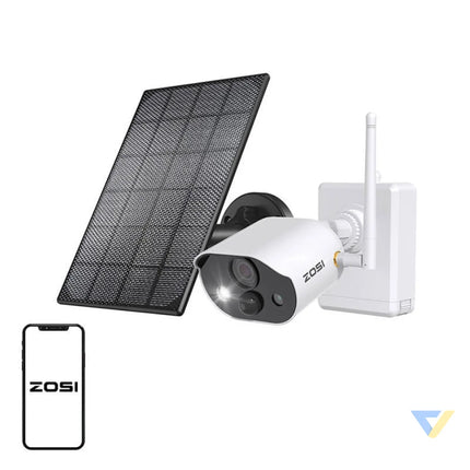 Outdoor IP camera with solar panel ZOSI C306Pro WiFi 3MP IP66 IP cameras