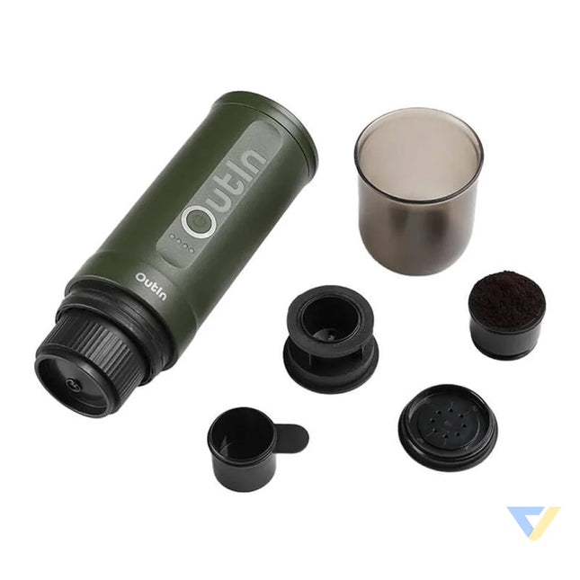 Outin Nano 7500mAh portable coffee maker set (Green) + protective case Coffee makers