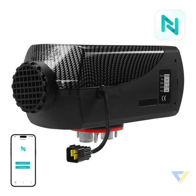 Parking heater Blitzwolf BW AH S2 BT 5kw 12V app controlled with standard banana interface + controller with display