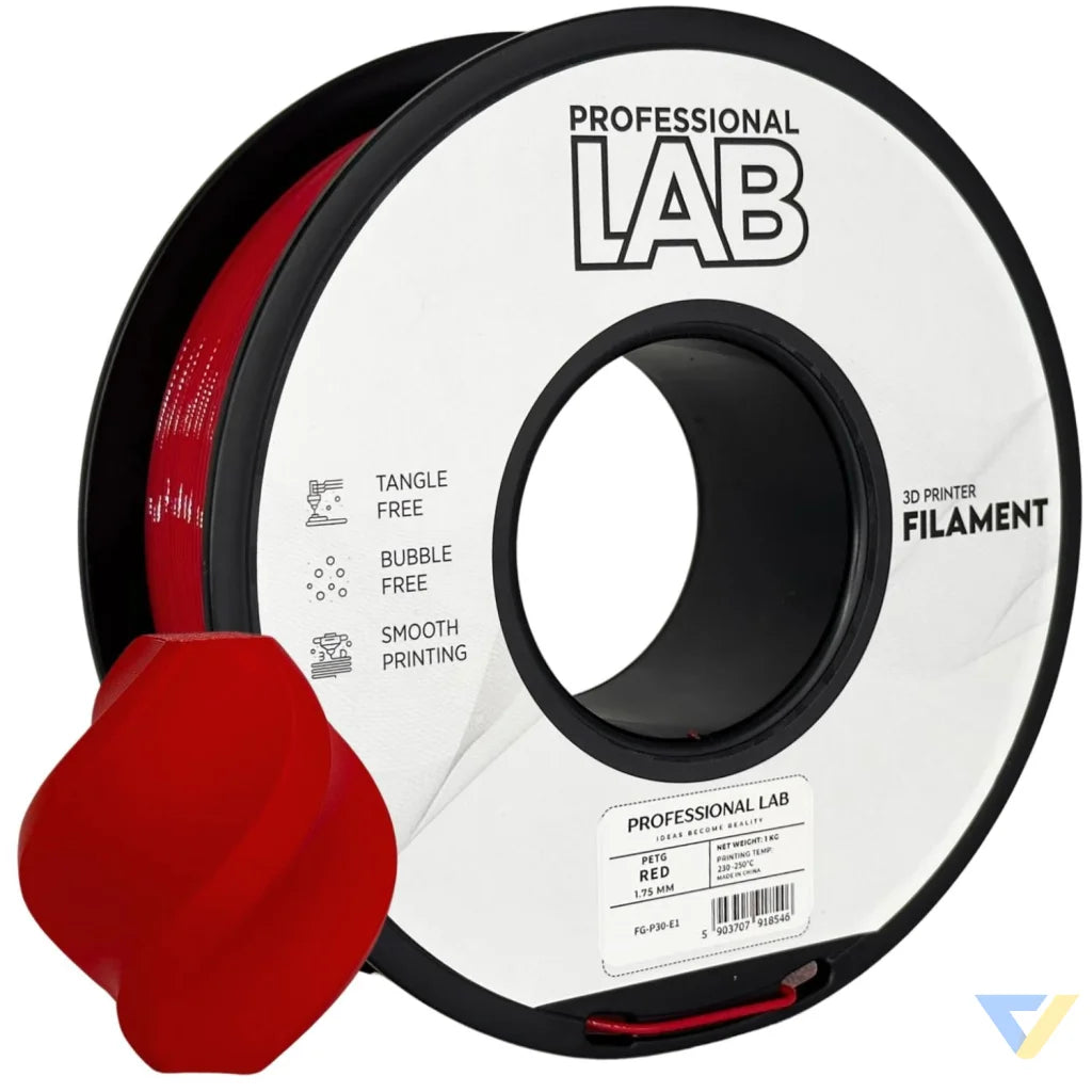 PETG combines the strength of ABS with the ease of PLA. It's slightly flexible, highly durable, and resistant to moisture and chemicals – great for functional and outdoor prints.