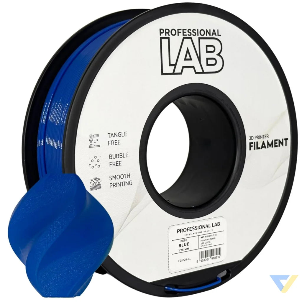 PETG combines the strength of ABS with the ease of PLA. It's slightly flexible, highly durable, and resistant to moisture and chemicals – great for functional and outdoor prints.