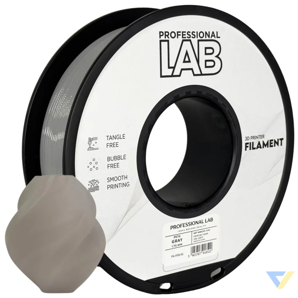 PETG combines the strength of ABS with the ease of PLA. It's slightly flexible, highly durable, and resistant to moisture and chemicals – great for functional and outdoor prints.