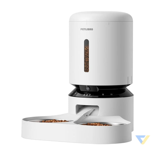 Petlibro Granary camera feed dispenser with double bowl 5L (white) Bowls