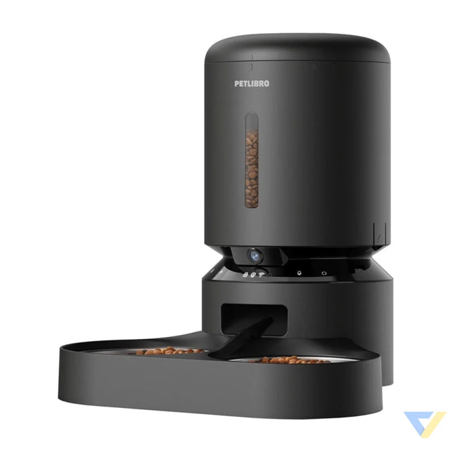 Petlibro Granary camera food dispenser with double bowl 5L (black) Bowls