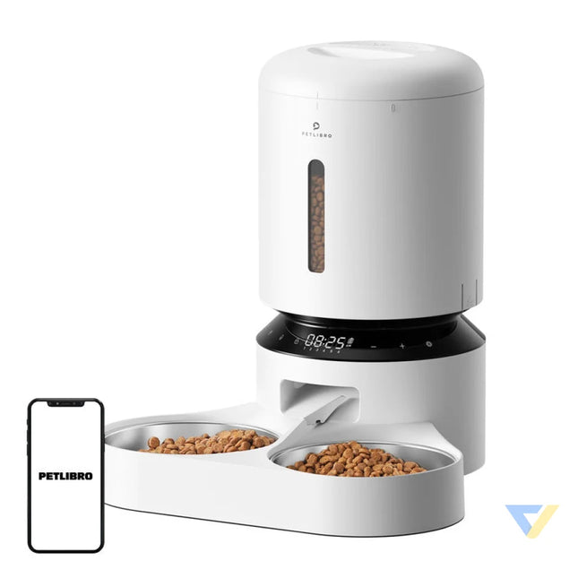 Petlibro Granary food dispenser with double bowl 5L (white) Bowls