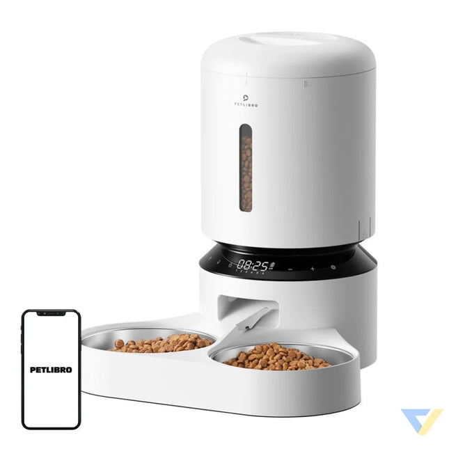 Petlibro Granary food dispenser with double bowl 5L (white) Bowls