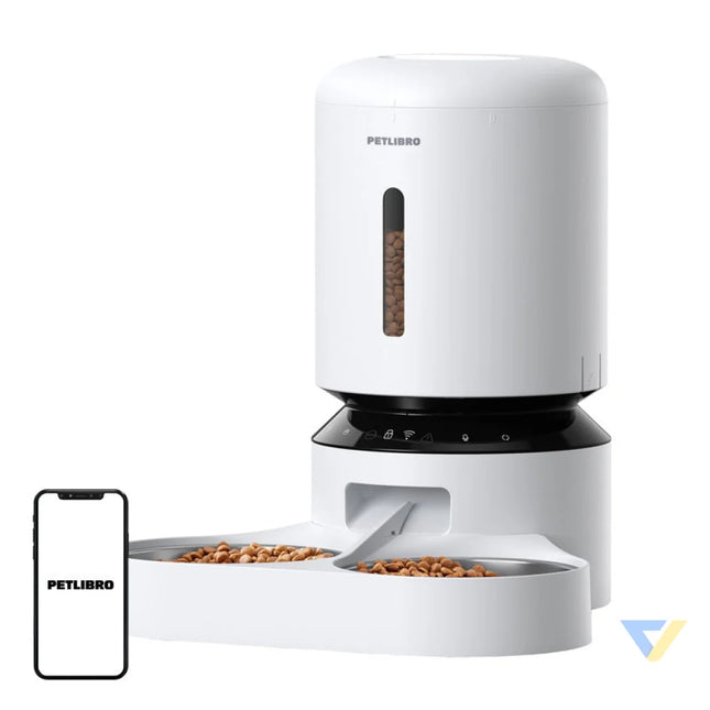 Petlibro Granary food dispenser with double bowl Wifi 5L(white) Bowls