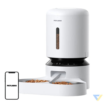 Petlibro Granary food dispenser with double bowl Wifi 5L(white) Bowls
