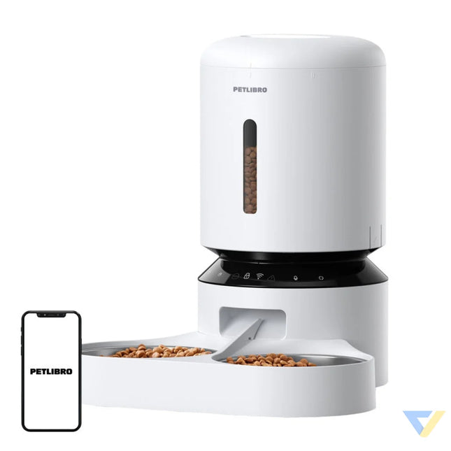 Petlibro Granary food dispenser with double bowl Wifi 5L(white) Bowls