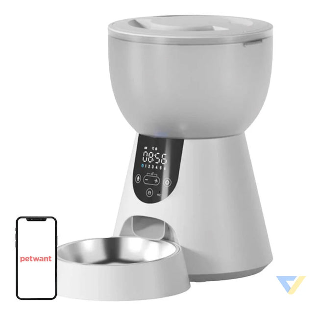 Petwant 4L automatic feed dispenser F17 LED Bowls