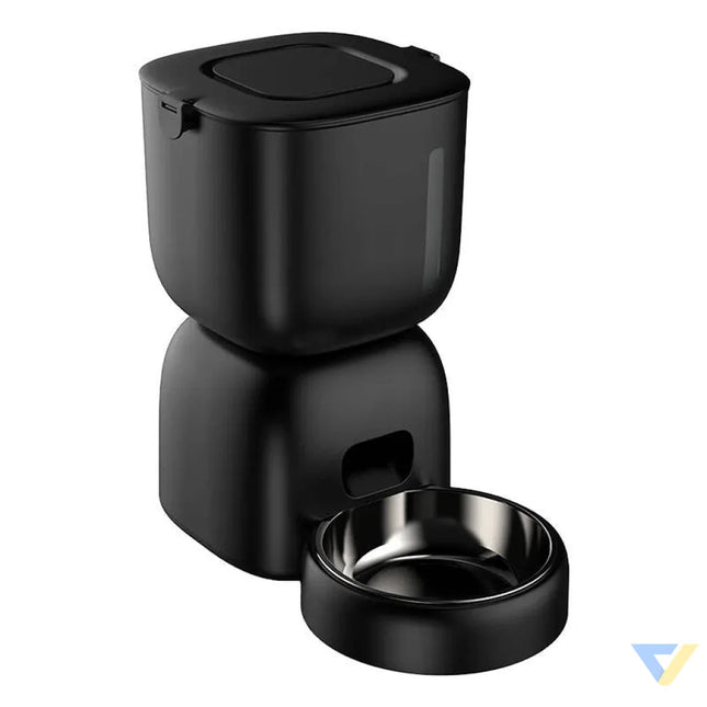 Petwant F14 L(BAS) Automatic Feed Dispenser Black Bowls