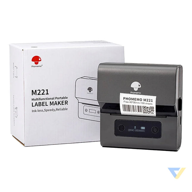 Phomemo M221 portable label printer (gray black) Label printers