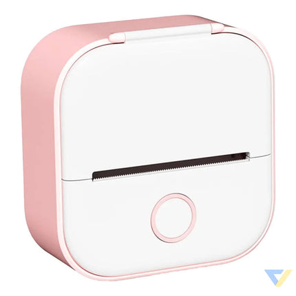 Phomemo T02 portable label printer pink and white Label printers