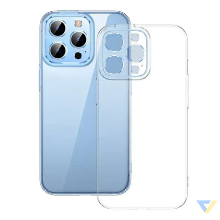 Phone case Baseus Crystal for iPhone 13 Pro (transparent) with all tempered glass screen protector and cleaning kit