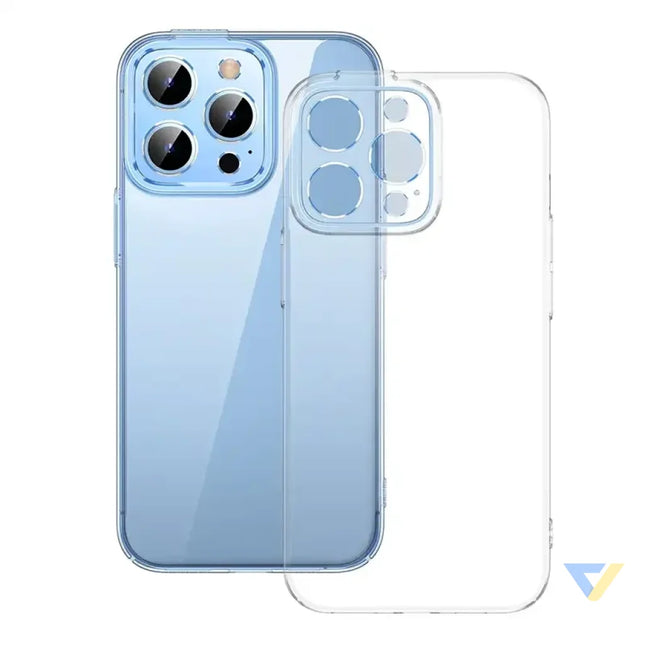 Phone case Baseus Crystal for iPhone 13 Pro (transparent) with all tempered glass screen protector and cleaning kit