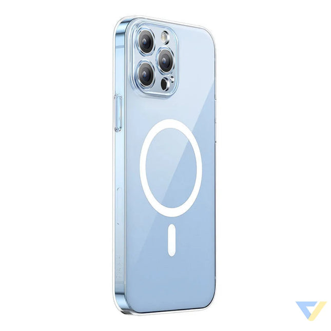 Phone case Baseus Magnetic Crystal Clear for iPhone 13 Pro (transparent) with all tempered glass screen protector and